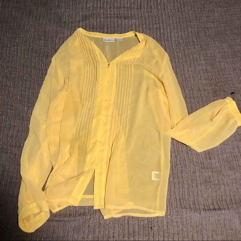 Yellow Button Down